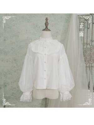 Urtto - Solar Eclipse Puff Sleeve Blouse
