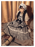 Urtto - Black and White Grid Shop Hair Band Urtto - Black and White Grid Shop Hair Band