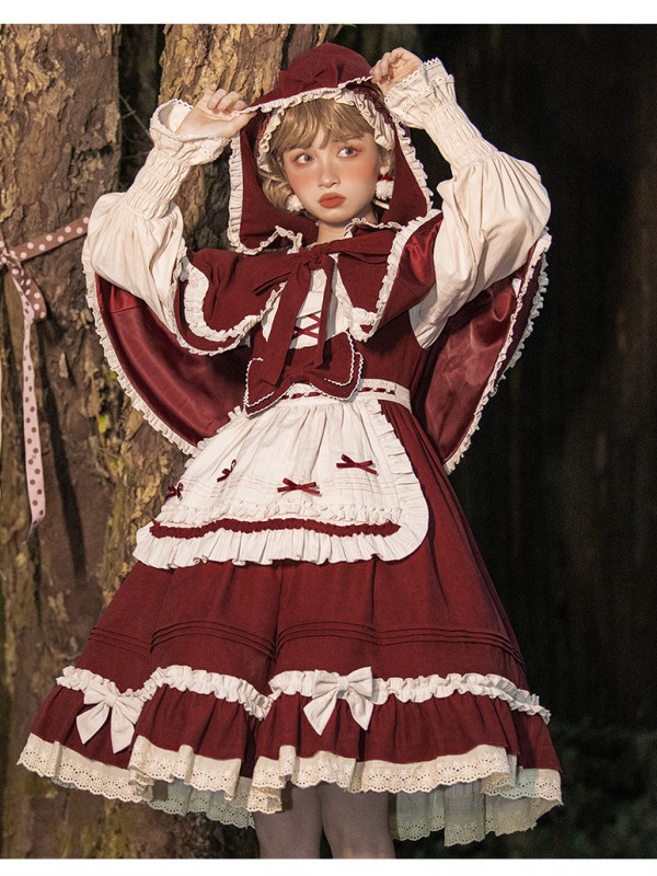 Urtto - Little Red Riding Hood Jumperskirt Urtto - Little Red Riding Hood Jumperskirt