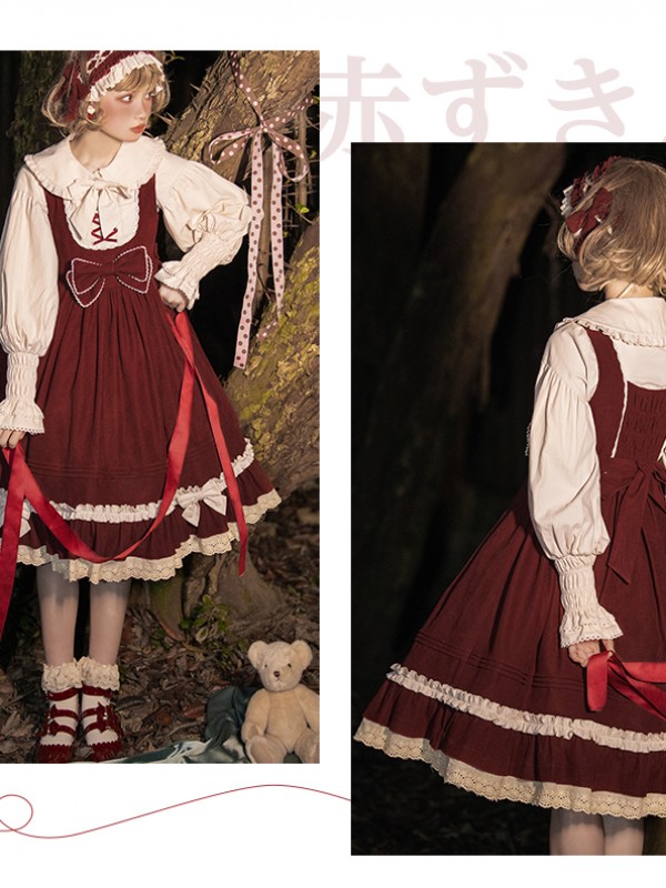 Urtto - Little Red Riding Hood Jumperskirt Urtto - Little Red Riding Hood Jumperskirt