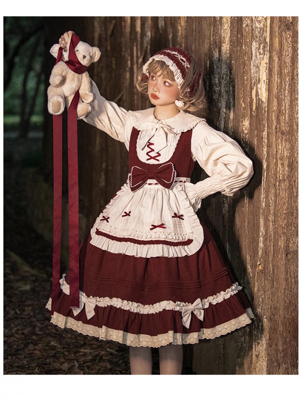 Urtto - Little Red Riding Hood Jumperskirt Urtto - Little Red Riding Hood Jumperskirt