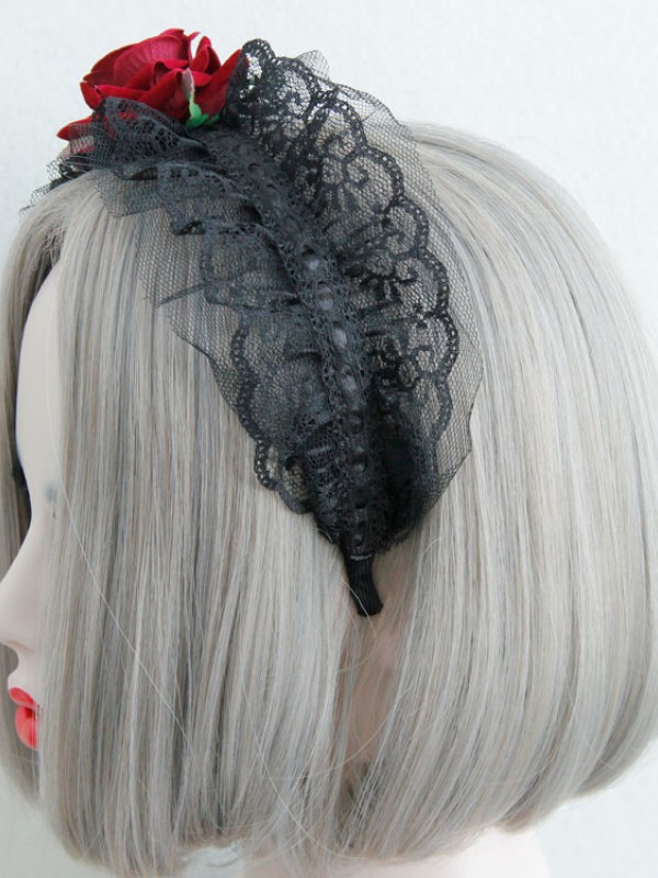 Vintage Black Lace Gothic KC