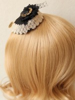 Vintage Tulle Bowknot Lady Mini Top Hat Vintage Tulle Bowknot Lady Mini Top Hat