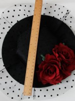 Vintage Tulle Flower Mini Top Hat