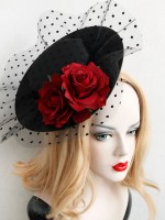 Vintage Tulle Flower Mini Top Hat