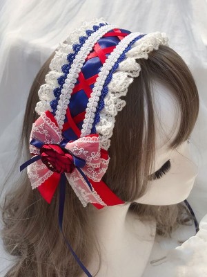 Red Rose Bowknot Hair Band