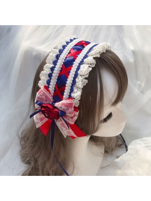 Red Rose Bowknot Hair Band