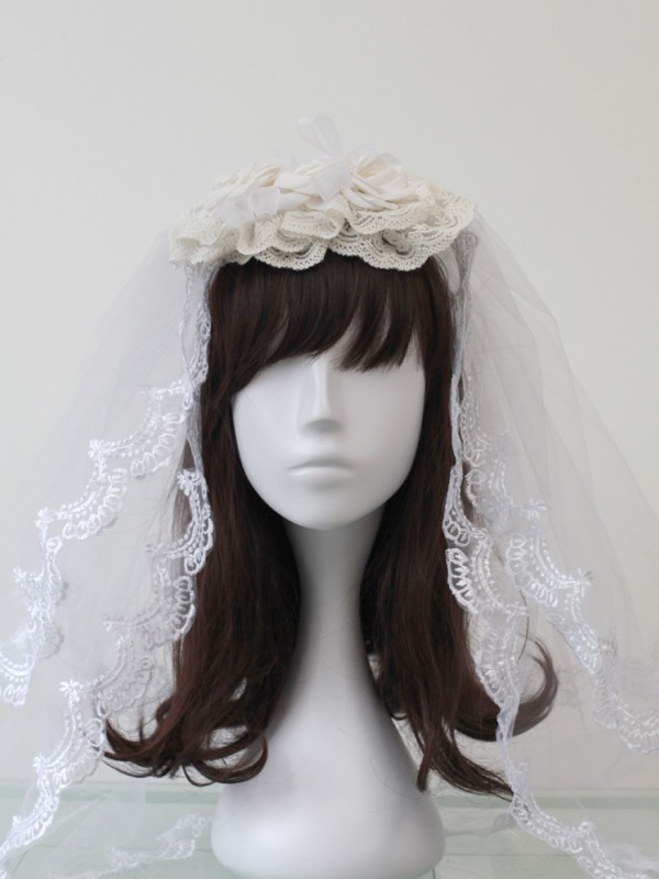 White Flower Veil White Flower Veil