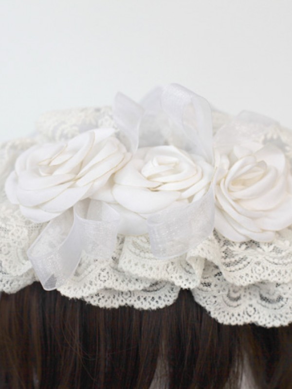 White Flower Veil White Flower Veil