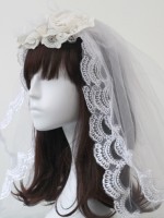 White Flower Veil White Flower Veil
