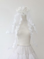 White Flower Veil White Flower Veil