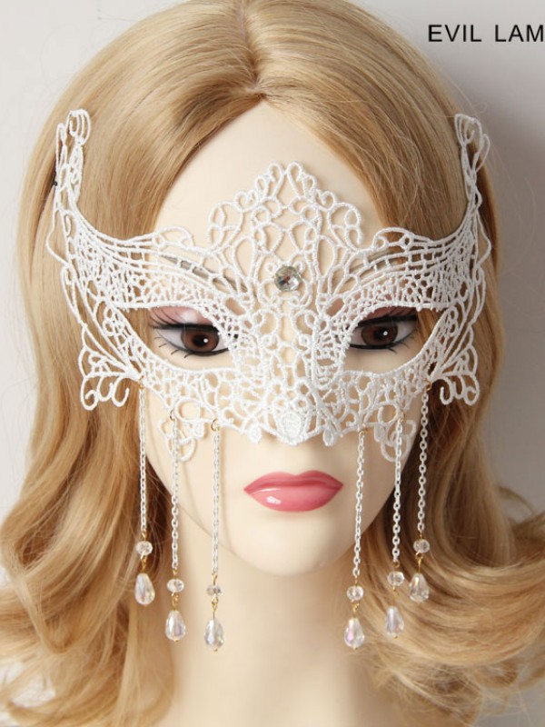 White Race Crystal Mask