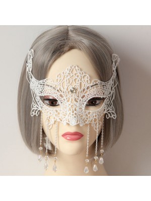 White Race Crystal Mask