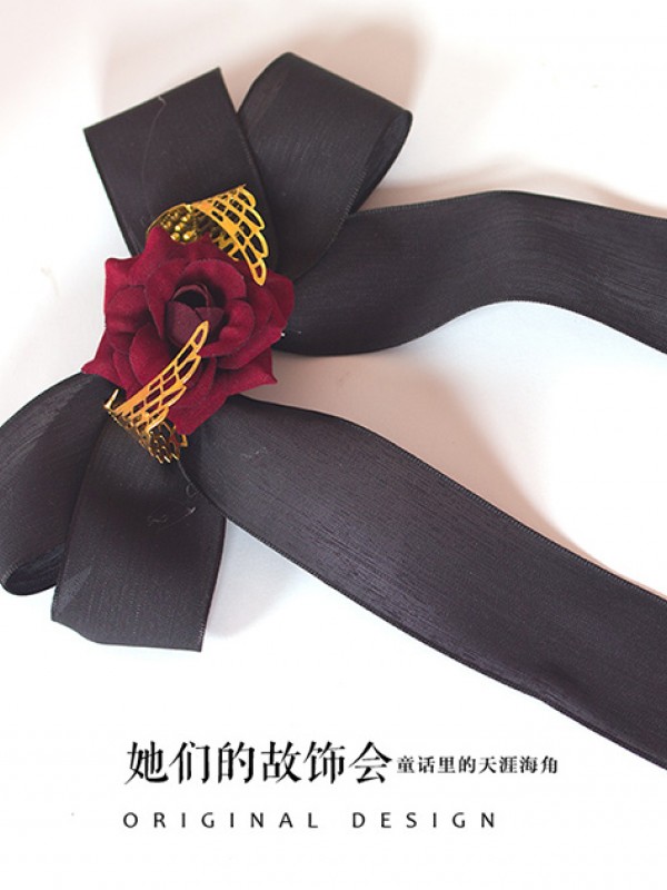 Wing Rose Gothic Clip Wing Rose Gothic Clip