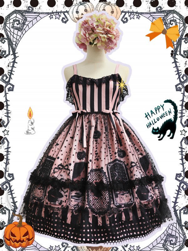 Witch Kitty Gothic Halloween Jumperskirt Witch Kitty Gothic Halloween Jumperskirt