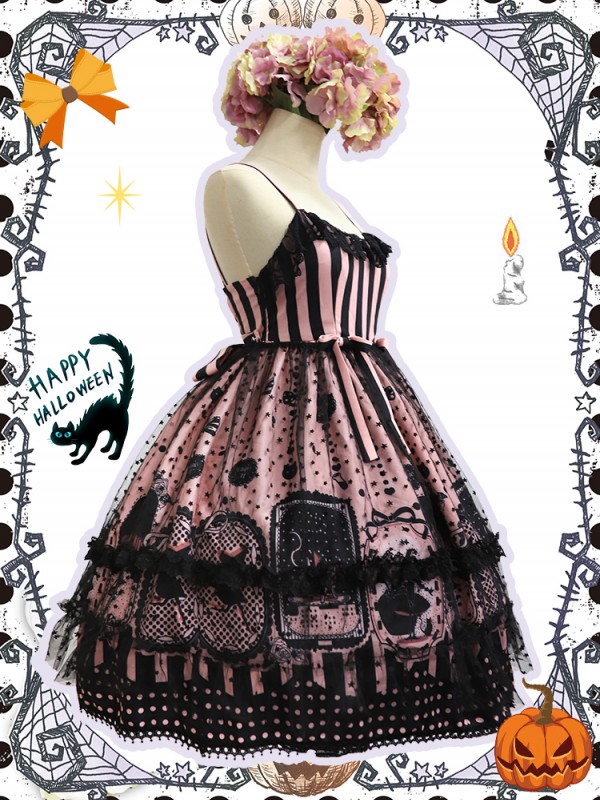 Witch Kitty Gothic Halloween Jumperskirt Witch Kitty Gothic Halloween Jumperskirt