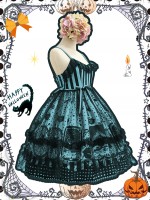 Witch Kitty Gothic Halloween Jumperskirt Witch Kitty Gothic Halloween Jumperskirt