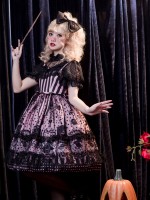 Witch Kitty Gothic Halloween Jumperskirt Witch Kitty Gothic Halloween Jumperskirt