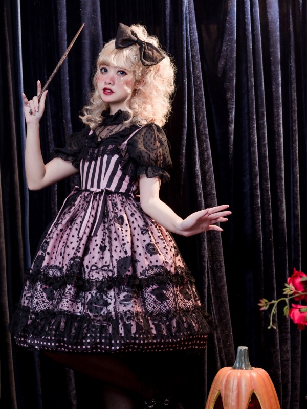 Witch Kitty Gothic Halloween Jumperskirt Witch Kitty Gothic Halloween Jumperskirt