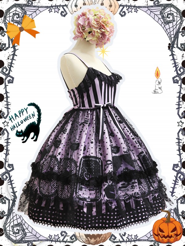 Witch Kitty Gothic Halloween Jumperskirt Witch Kitty Gothic Halloween Jumperskirt
