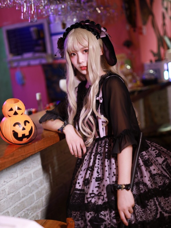 Witch Kitty Gothic Halloween Jumperskirt Witch Kitty Gothic Halloween Jumperskirt