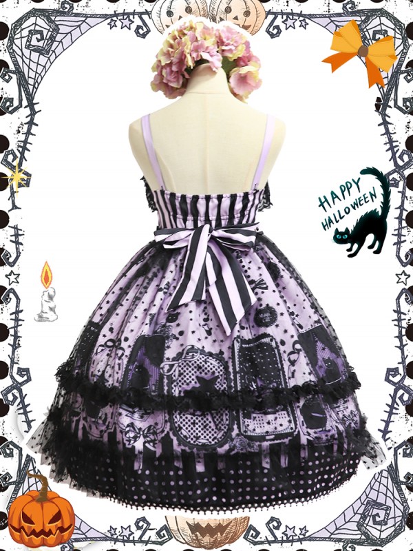 Witch Kitty Gothic Halloween Jumperskirt Witch Kitty Gothic Halloween Jumperskirt