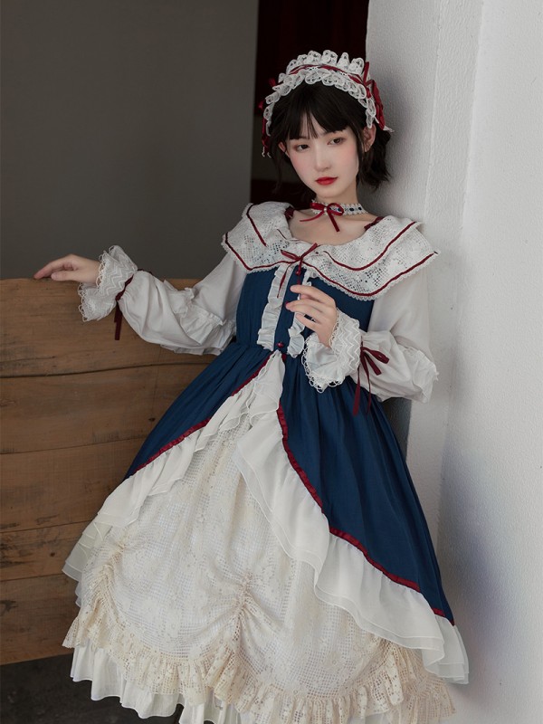 With Puji - Snow White Elegant One-piece With Puji - Snow White Elegant One-piece