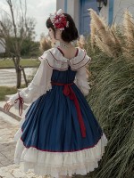 With Puji - Snow White Elegant One-piece With Puji - Snow White Elegant One-piece
