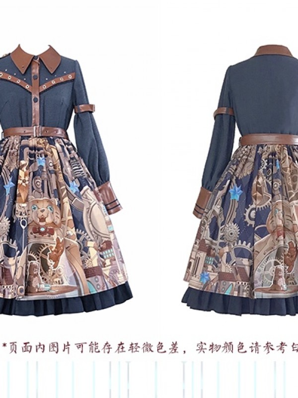 With Puji - Mechanical Bear Retro One-piece With Puji - Mechanical Bear Retro One-piece