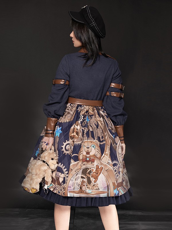 With Puji - Mechanical Bear Retro One-piece With Puji - Mechanical Bear Retro One-piece