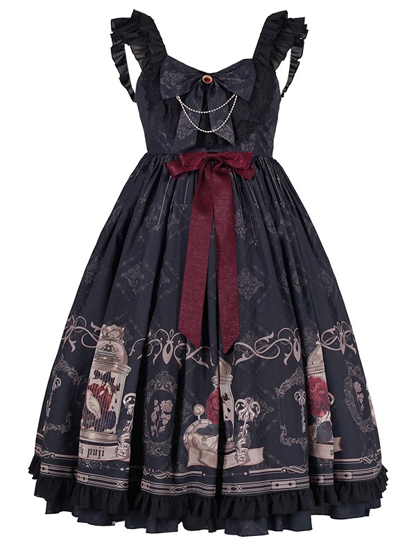 With Puji - Nightingale and Rose Elegant Jumperskirt With Puji - Nightingale and Rose Elegant Jumperskirt