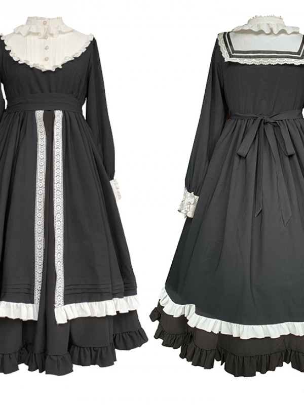 With Puji - Nun Style Elegant One-piece With Puji - Nun Style Elegant One-piece