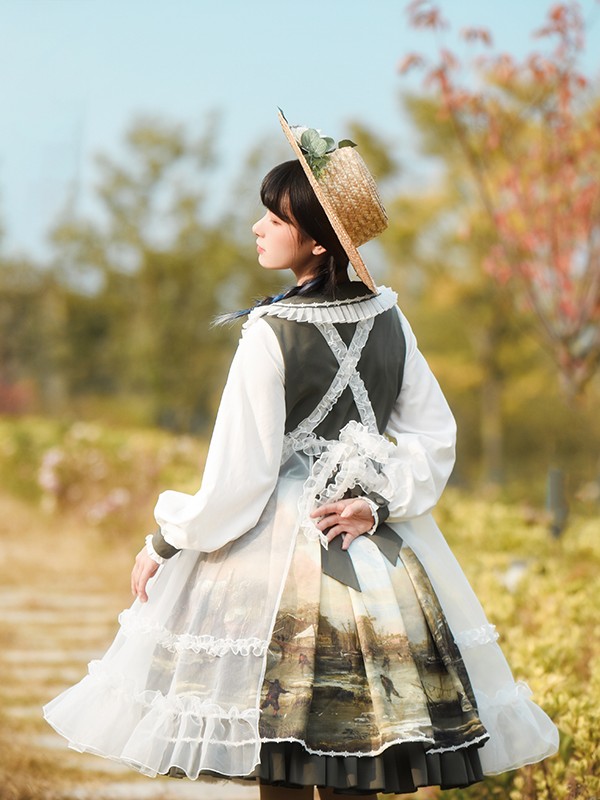 With Puji - Shimmering Light Pastoral style One-piece With Puji - Shimmering Light Pastoral style One-piece
