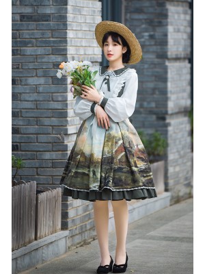 With Puji - Shimmering Light Pastoral style One-piece