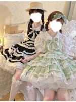 With Puji - Summer Soda Suspender Skirt With Puji - Summer Soda Suspender Skirt