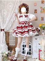 With Puji - Summer Soda Suspender Skirt With Puji - Summer Soda Suspender Skirt