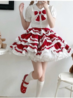 With Puji - Summer Soda Suspender Skirt