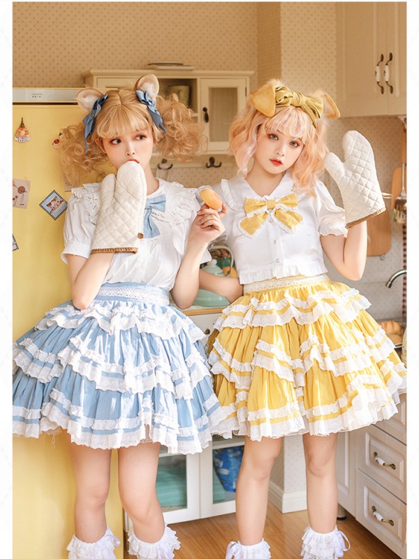 With Puji - Summer Soda Suspender Skirt