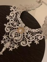 Gothic White Lace Ghost Bride Choker Gothic White Lace Ghost Bride Choker