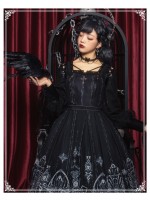 YINGLUOFU - Eye of the Red Heart Gothic Jumperskirt YINGLUOFU - Eye of the Red Heart Gothic Jumperskirt