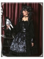 YINGLUOFU - Eye of the Red Heart Gothic Jumperskirt YINGLUOFU - Eye of the Red Heart Gothic Jumperskirt