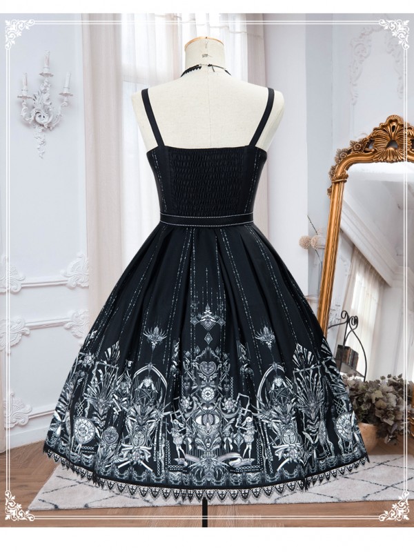 YINGLUOFU - Eye of the Red Heart Gothic Jumperskirt YINGLUOFU - Eye of the Red Heart Gothic Jumperskirt
