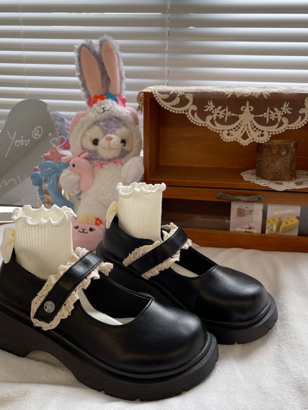 Yoto - Little Cream Lolita Shoes