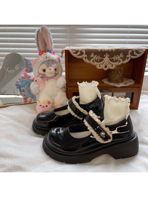 Yoto - Little Cream Lolita Shoes