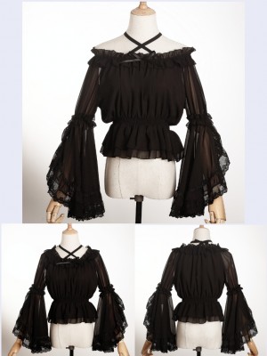 Zhijinyuan - Guardians Trumpet Sleeve Blouse