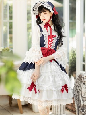 Zhijinyuan - Snow White Elegant Jumperskirt