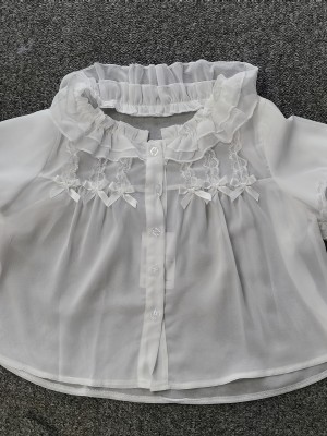 Lolita summer princess sleeves lace short sleeved blouse