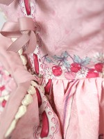 Sweet Cherry Deer High-waisted Jumperskirt