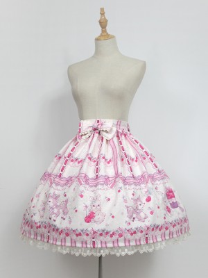 Sweet Cherry Deer Skirt