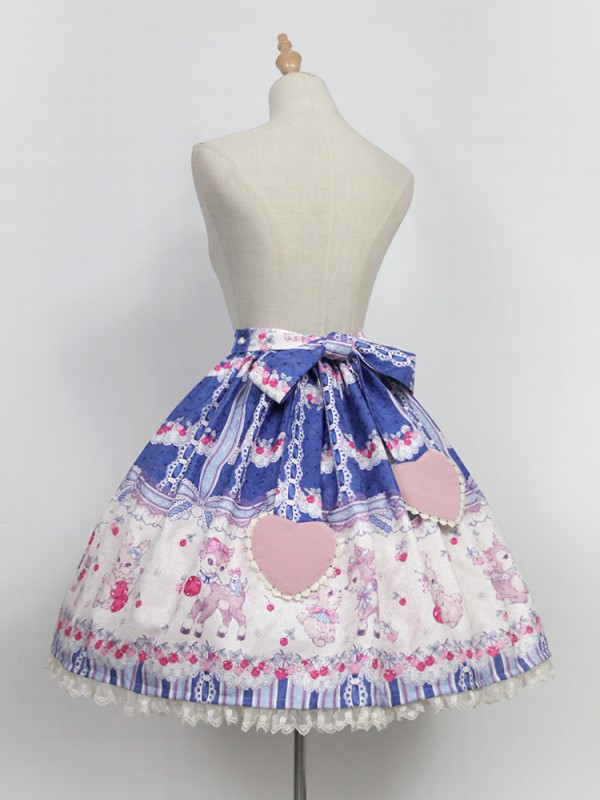 Sweet Cherry Deer Skirt